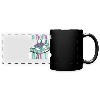 Funny sneaker collector - sneakers - Mug panoramique uni - noir - Devant