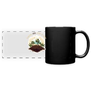 Journée mondiale du café - Mug panoramique uni - noir - Devant