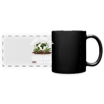 Journée mondiale du café - Mug panoramique uni - noir - Devant