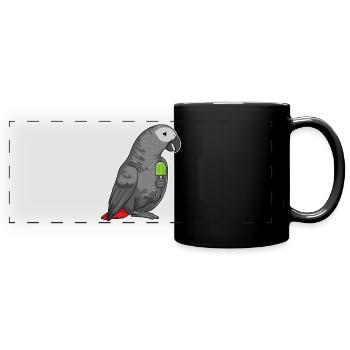 Parrot Popsicle - Full Colour Panoramic Mug - black - Front