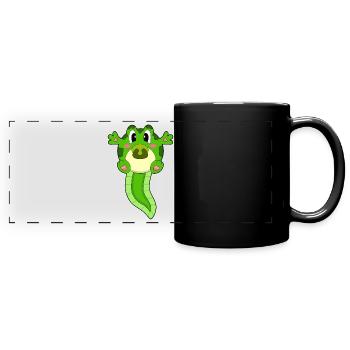 Frog Baby Pacifier - Full Colour Panoramic Mug - black - Front