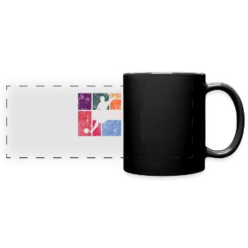 Soccer - Full Colour Panoramic Mug - black - Front