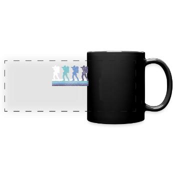 Fotografie - Panorama-Tasse farbig - Schwarz - Vorne
