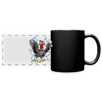Thanksgiving Bowl Bowler Strike Pin Sport Türkei - Panorama-Tasse farbig - Schwarz - Vorne