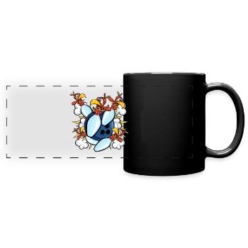 Thanksgiving Bowl Bowler Strike Pin Sport Türkei - Panorama-Tasse farbig - Schwarz - Vorne