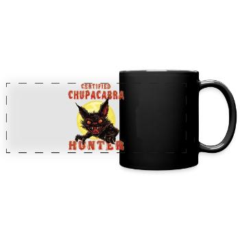Mythical Monster - Chupacabra Hunter - - Full Colour Panoramic Mug - black - Front