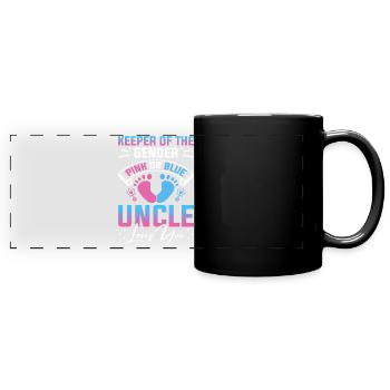 Baby Shower Genre Oncle Gardien Du Genre - Mug panoramique uni - noir - Devant