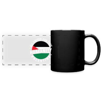Free Palestine - Full Colour Panoramic Mug - black - Front