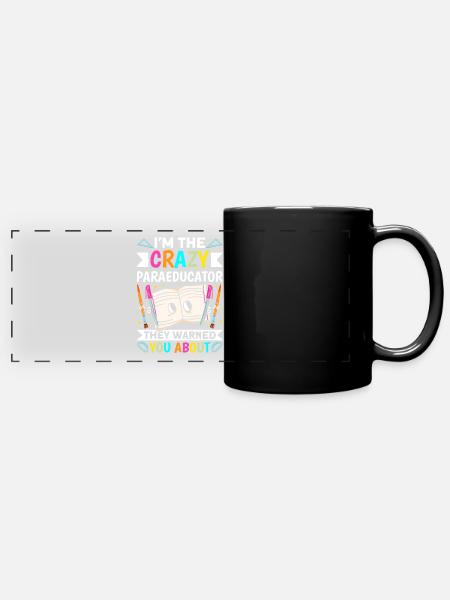 Lustiger Paraprolehrer Paraprofessional - Panorama-Tasse farbig - Schwarz