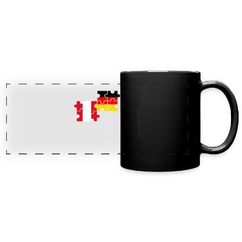 Peru Germany Flag German Peruvians - Full Colour Panoramic Mug - black - Front