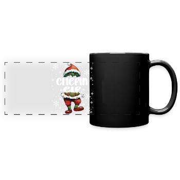 Tenue de Noël Elf - Mug panoramique uni - noir - Devant
