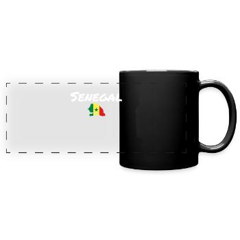 Senegal Map Flag Senegalese - Full Colour Panoramic Mug - black - Front