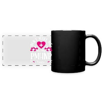 Drôle Psychiatrique - Mug panoramique uni - noir - Devant