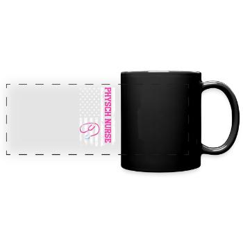 Drôle Mental Soins Infirmiers Psychiatrique - Mug panoramique uni - noir - Devant