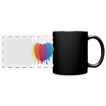 Valentine's Day Gift Wife Girlfriend February 14 - Full Colour Panoramic Mug - black - Front
