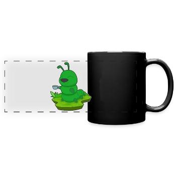 Tasse à café Caterpillar - Mug panoramique uni - noir - Devant