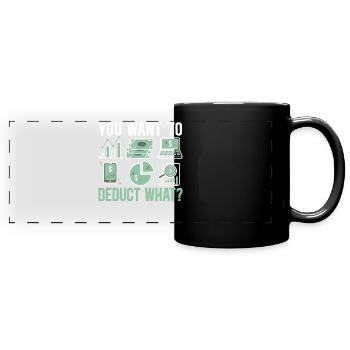 Buchhalter Controller Rechnungswesen Finanzmanager - Panorama-Tasse farbig - Schwarz - Vorne