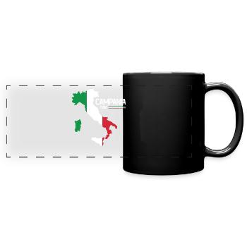 Campania Italy Campania Map Region Italy - Full Colour Panoramic Mug - black - Front