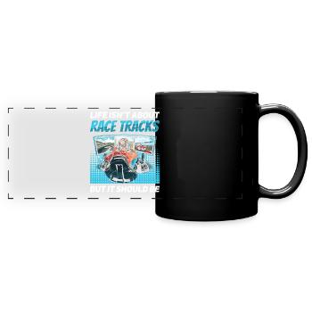 Simulator Cockpit Esports Sim Racing - Full Colour Panoramic Mug - black - Front