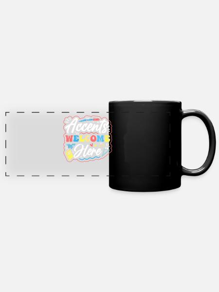 Englischlehrer Englischlerner ELL-Lehrer - Panorama-Tasse farbig - Schwarz