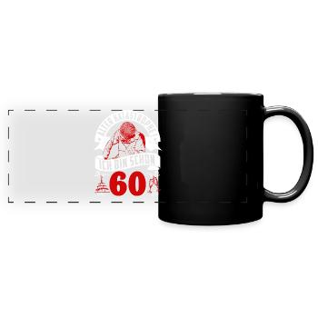 60th Birthday Husband Gift Funny Birthday 60th - Full Colour Panoramic Mug - black - Front