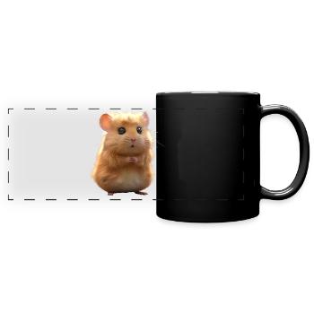 Hamster, Rodent, Golden Hamster, European Hamster, Hamster - Full Colour Panoramic Mug - black - Front