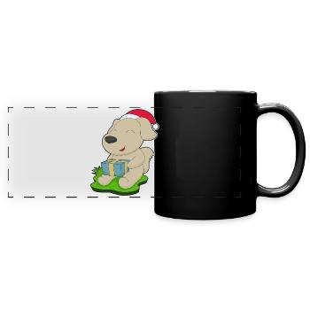 Forfait Noël pour chien - Mug panoramique uni - noir - Devant