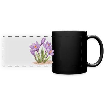 Easter Eostre Pagan Spring - Full Colour Panoramic Mug - black - Front