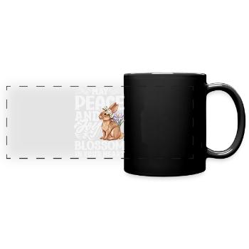 Easter Eostre Pagan Spring - Full Colour Panoramic Mug - black - Front