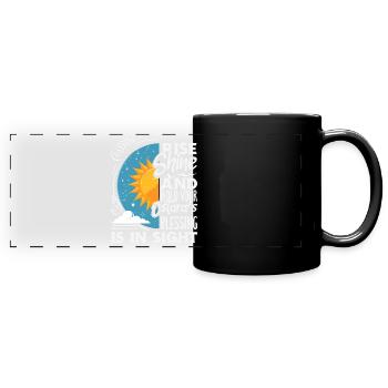 Easter Eostre Pagan Spring - Full Colour Panoramic Mug - black - Front