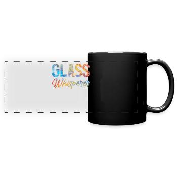 Drôle de vitrail - Mug panoramique uni - noir - Devant