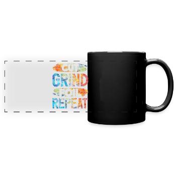 Drôle de vitrail - Mug panoramique uni - noir - Devant
