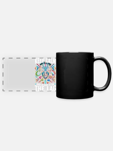 Rpg-gamer-gaming-videospiel-rollenspiel - Panorama-Tasse farbig - Schwarz