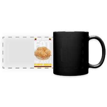 Arepas Kolumbianisch Venezoela Essen - Panorama-Tasse farbig - Schwarz - Vorne
