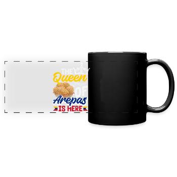 Arepas Kolumbianisch Venezoela Essen - Panorama-Tasse farbig - Schwarz - Vorne