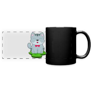 Arc de chat - Mug panoramique uni - noir - Devant