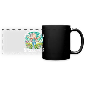 Stress Disorder, Mental Health, - Full Colour Panoramic Mug - black - Front