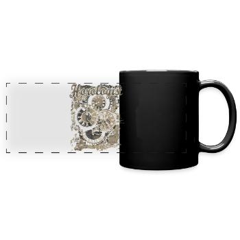 Horologie Stunde Bedeutung Uhrmacher - Panorama-Tasse farbig - Schwarz - Vorne