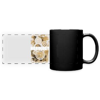 Horologie Stunde Bedeutung Uhrmacher - Panorama-Tasse farbig - Schwarz - Vorne