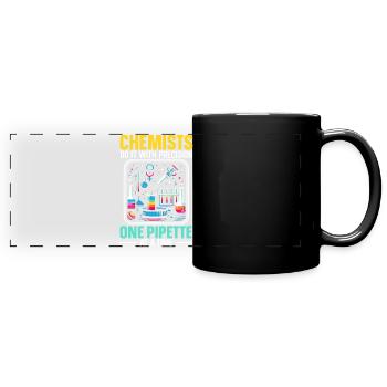 Lustiger Laborant Biotechnologe Biologe - Panorama-Tasse farbig - Schwarz - Vorne