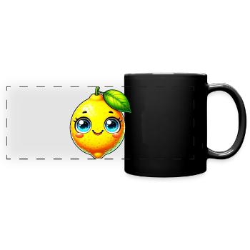 Citron Citrons - Mug panoramique uni - noir - Devant