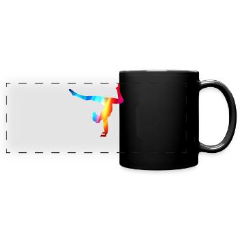 Gymnast Gymnastics Gymnastics Club Gymnastics Gymnastics - Full Colour Panoramic Mug - black - Front