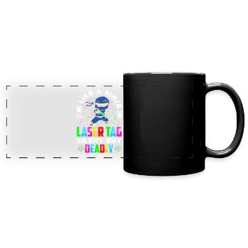 Laser Tag Ninja Silent But Deadly Lasertag Set - Panorama-Tasse farbig - Schwarz - Vorne