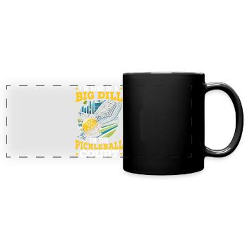 Pickleball player Dink Sport Pickle Ball I - Full Colour Panoramic Mug - black - Front