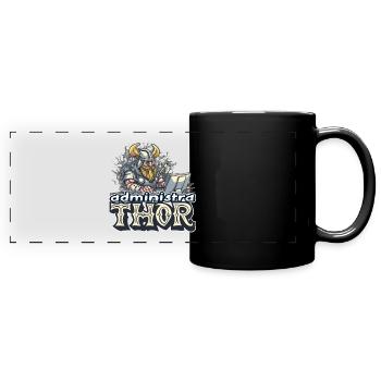 Viking Databaseadministra-thor Nerdy - Panorama-Tasse farbig - Schwarz - Vorne