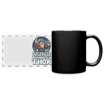 Viking Databaseadministra-thor Nerdy - Panorama-Tasse farbig - Schwarz - Vorne