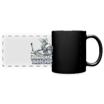 Viking Databaseadministra-thor Nerdy - Panorama-Tasse farbig - Schwarz - Vorne