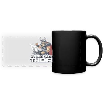 Viking Databaseadministra-thor Nerdy - Panorama-Tasse farbig - Schwarz - Vorne