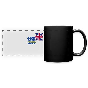 Curaçao UK Flag - Full Colour Panoramic Mug - black - Front