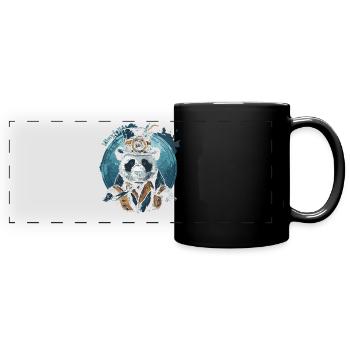 Steam Punk Art Funky Steampunk - Mug panoramique uni - noir - Devant